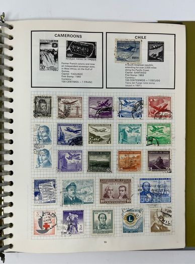 Collection: Used world collection In New World Stamp Album