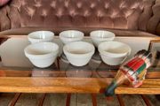 6 Vintage Style Mason Cash Small White Pudding Bowl 48s 1950 1960s Era