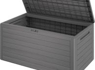 main image for ad Outdoor Storage Box 300L Capacity, Weatherproof, Wood-Effect Design
