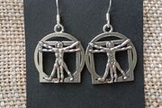 DaVinci's Vitruvian Man Earrings