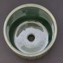Green Japanese Ceramic Plant Pot, Planter, Boho Geometric Design, 8cm Image 5