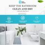 Stone Bath Mat Non Slip & Anti Mould 60 x 39 cm | Quick Dry Diatomite Shower Drying Stone | Absorbent Diatomaceous Earth Pad | Bathroom Upgrades Image 5