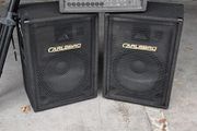 Mackie 808M powered mixer with pair of Carlsbro Beta 115 speakers