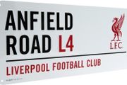 Liverpool Official Anfield Road L4 Metal Street Sign - Multi-Colour