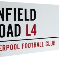 Liverpool Official Anfield Road L4 Metal Street Sign - Multi-Colour