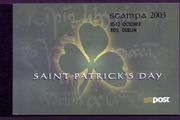 2003 Ireland Stampa Members Souvenir St Patrick's Day Commemorative Stamp Booklet Overprinted for Stampa Mint Never Hinged (MNH)