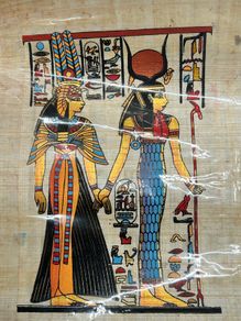 Egyptian papyrus painting