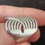 S925 Silver  Wedding Criss Cross Ring Image 3