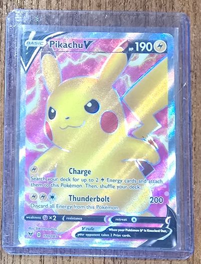 pikachu V pokemon card