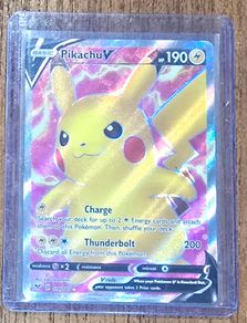 pikachu V pokemon card