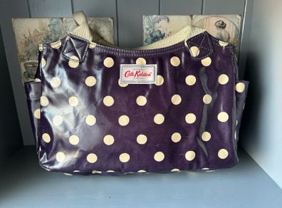 Navy Polka Dot Cath Kidston Handbag