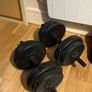 Adjustable Dumbbell Set - 2 x 7.5kg plates and bars Image 2