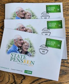 Ireland 2008 State Pension 100 Years FDC First Day Covers x3