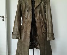 Leather Trench Size Uk 14
