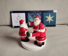 Tea light candle holder, christmas cards, Xmas tree baubles