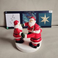 Santa Claus tea light candle holder, christmas charity cards, xmas tree baubles
