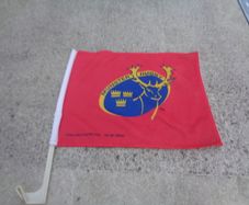 Munster Rugby Car Flag for Sale