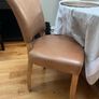 Leather dining chairs Image 3