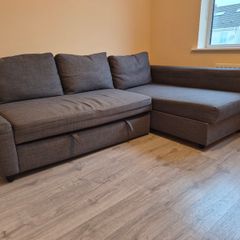 IKEA Friheten Corner Sofa-Bed with Storage - Dark Grey