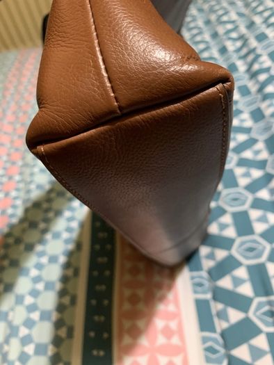 Men Coach Foldover Leather Tote Bag