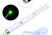 Green Laser Pointer USB Rechargeable White