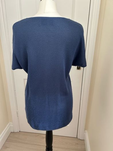Paul Costello grey - blue top/jumper. Viscose fabric