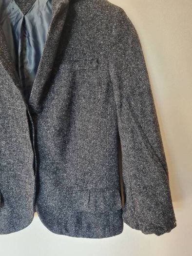 Tommy hilfigher wool blazer size 10 grey button up in excellent condition