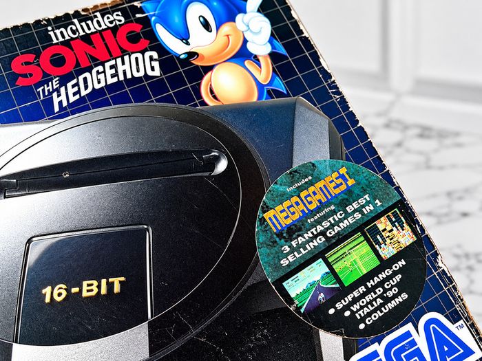 Sega Mega Drive Console - Sonic and Mega Games Rare Variant - Boxed