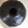 Large Ebonized Earthenware Vase. Image 4