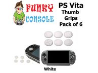 main image for ad PS Vita 1000 2000 Silicone Analog Thumb Stick Grips Caps Whitte PSP White