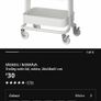 Raskog small Ikea trolley with bamboo lid Image 3