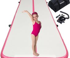 NEW SALE | Air Gymnastics Track Tumbling Mat/Inflatable Gymnastics Tumble Track Gym Mat for Home Use/Training/Cheerleading/Yoga/Water Fun 10FT