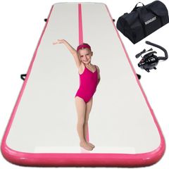 NEW SALE | Air Gymnastics Track Tumbling Mat/Inflatable Gymnastics Tumble Track Gym Mat for Home Use/Training/Cheerleading/Yoga/Water Fun 10FT