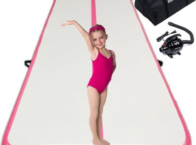 NEW SALE | Air Gymnastics Track Tumbling Mat/Inflatable Gymnastics Tumble Track Gym Mat for Home Use/Training/Cheerleading/Yoga/Water Fun 10FT
