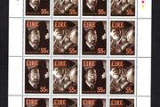2012 Ireland Death Centenary of Bram Stoker (Dracula) Commemorative Stamps Sheetlet Plate 1A1A1A1A Mint Never Hinged (MNH)