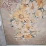 Vintage Hand-Painted Cabinet with Marble Top French Style Hall Storage Unit Image 2