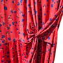 Faux Wrap Red Floral dress Image 4