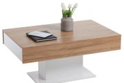 FMD Coffee Table Antique Oak and White