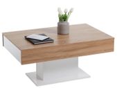 FMD Coffee Table Antique Oak and White