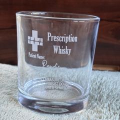 Personalised 'Paudie' 'Prescription' Whiskey Tumbler