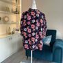Brand New Ladies Short Sleeved Navy & Pink Floral Top from Marks & Spencer Size is UK 18 / EU 46 Image 10