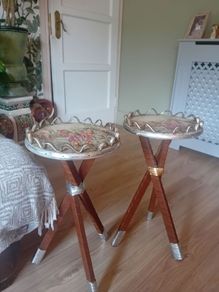 Mid century french tripod side table or plant stand