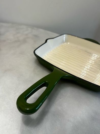 Cast Iron Green Griddle Pan