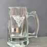 Duiske 1980s Vintage Irish Glass Tankard Mug with Celtic Knot & Original Sticker Image 2
