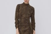 Leopard print mini dress