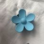 Blue flower hair claw clip Image 2