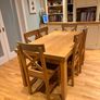 Oak kitchen table and chairs Image 2