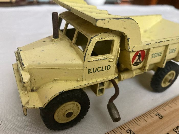 Dinky 965. Euclid rear dump truck. Great paintwork.
