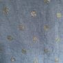 Blu Orchid ladies blue linen top with shimmering polka dots Image 3