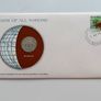 Seychelles 1977 Vintage Coin Stamp cover BUNC Orchid Flowers Image 2